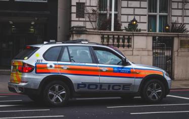 UK Police patrol car